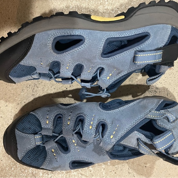 Lands’ End Water Repellent Adjustable Closed Toe  Sport Sandals Blue Size 9 - Picture 4 of 5